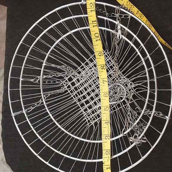 Three tier hanging baskets 12, 10, & 8 inch baskets, length 32 inches - Picture 1 of 3